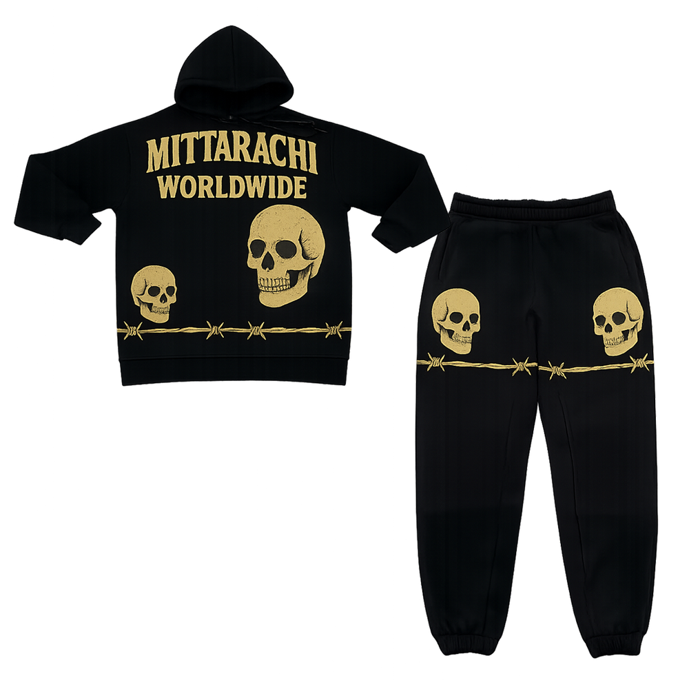Lock Down Sweatsuit Set - Black